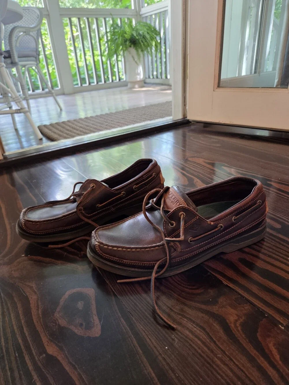 Sperry Men's Brown Leather Boat Shoes